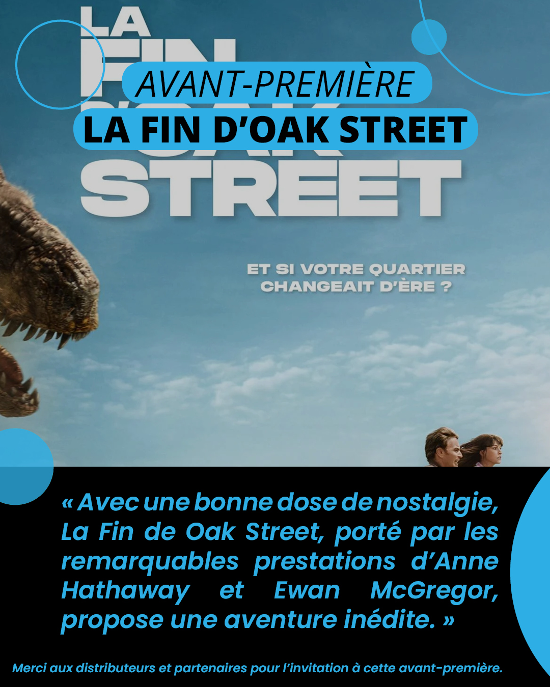 AVANT PREMIERE La Fin de Oak Street